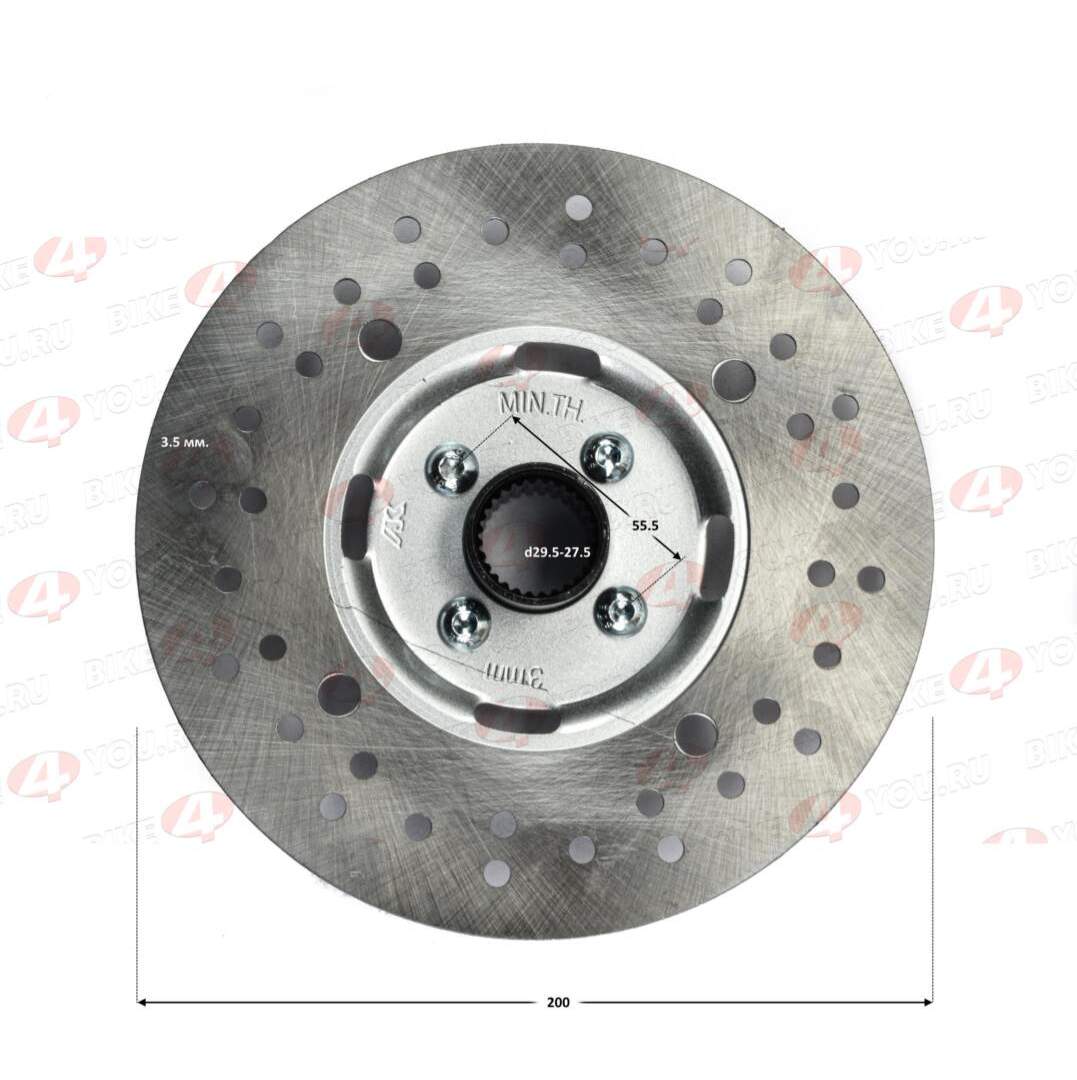 Задний тормозной диск SHARK 200